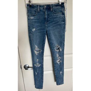 American Eagle Super Hi Rise Jegging, Medium Wash